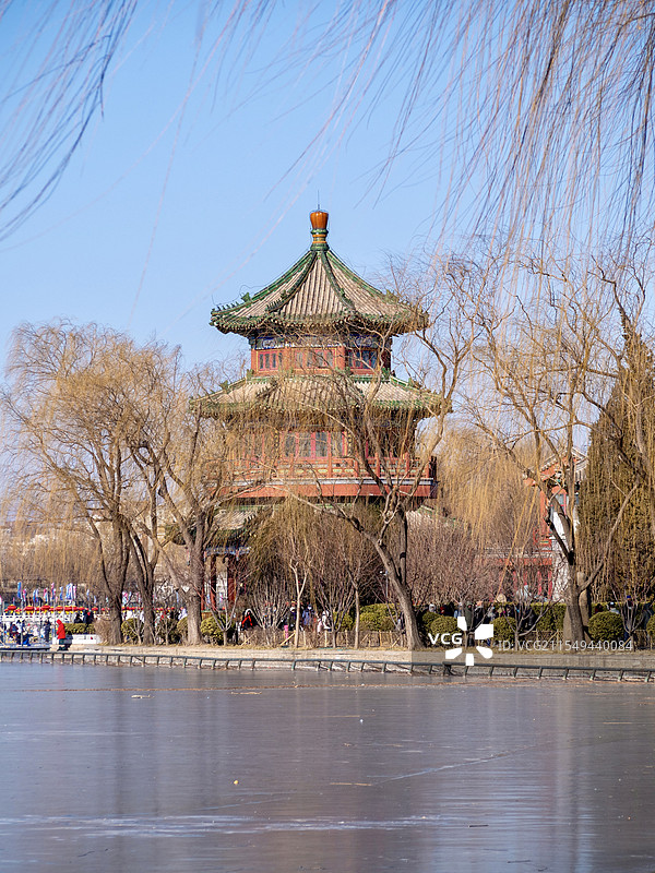 北京什刹海图片素材