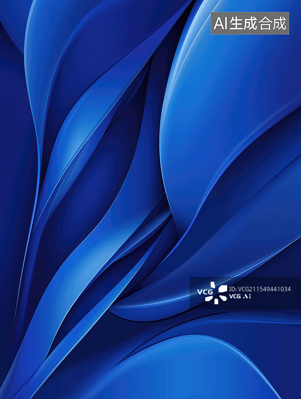 【AI数字艺术】蓝色诶接图片素材