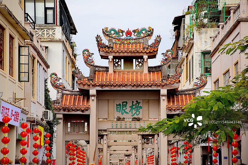 潮州古城牌坊街图片素材