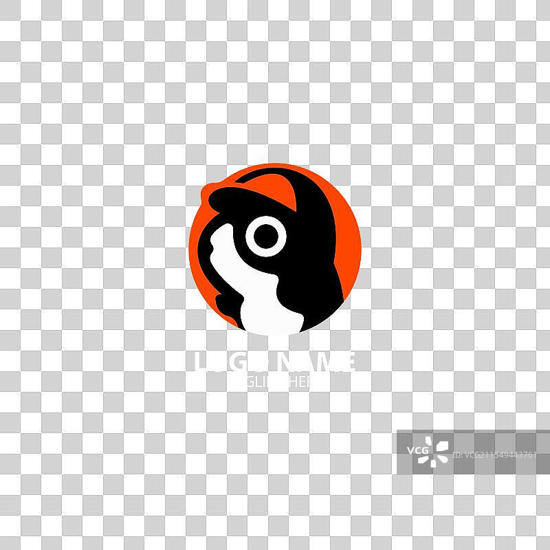 戴帽的豚鼠标志设计图片素材