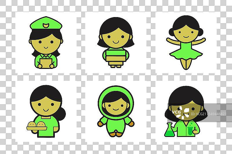 年轻男孩 农民 警察 教师 职业 孩子们图片素材