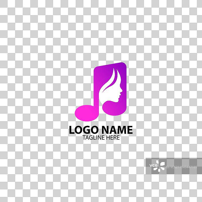 女性标志设计图片素材