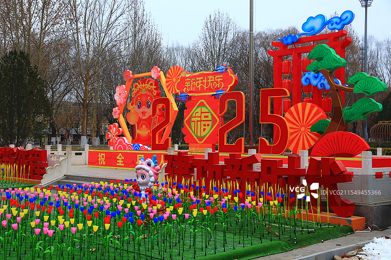 雄安新区雄县清晨正月初三美景抓拍图片素材