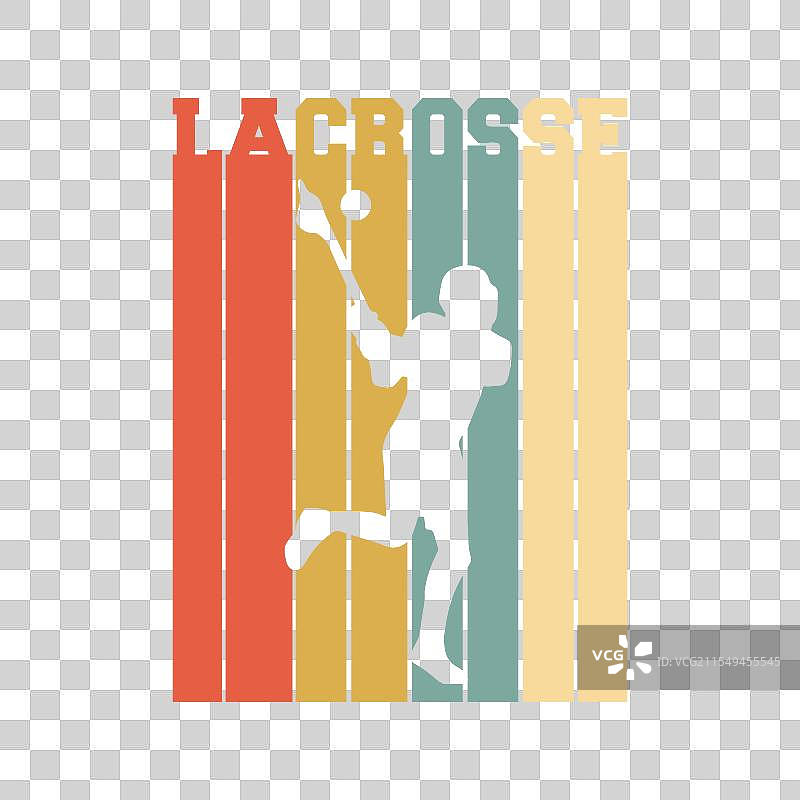 复古风格的搞笑长曲棍球T恤设计图片素材