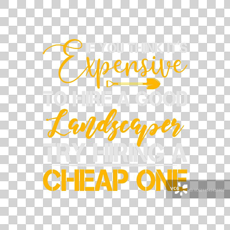 雇佣优秀的园艺师费用昂贵，试试雇佣便宜的。图片素材