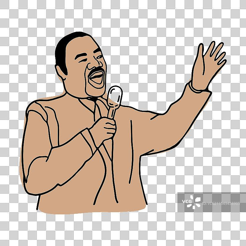 手绘线条风格的历史人物肖像图片素材