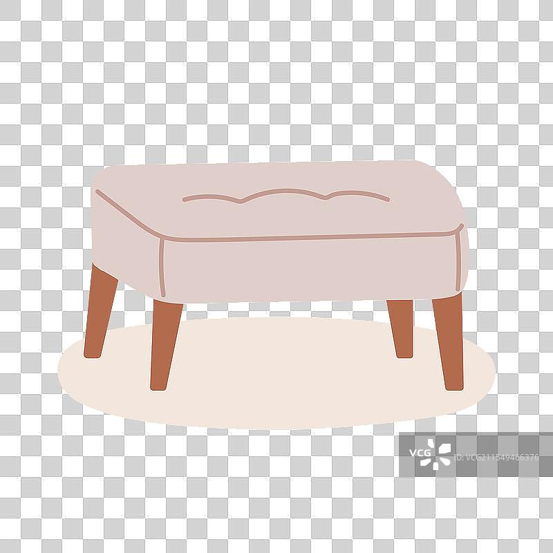 时尚的斯堪的纳维亚家具用于室内设计图片素材