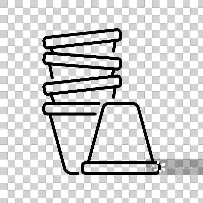 杯子堆叠快乐生日图标图片素材