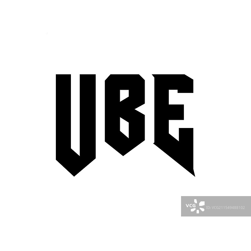 UBE字母标志设计，适用于科技公司UBE图片素材