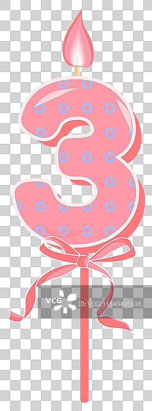 生日快乐蛋糕字体，配有粉色和黄色蜡烛图片素材