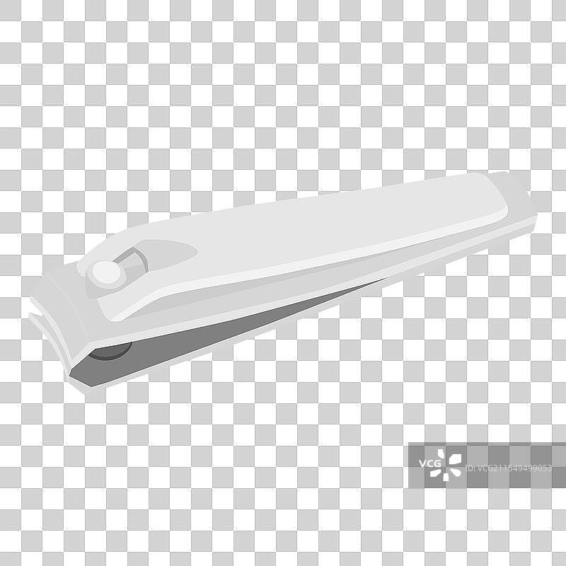 白色背景上的指甲剪图片素材