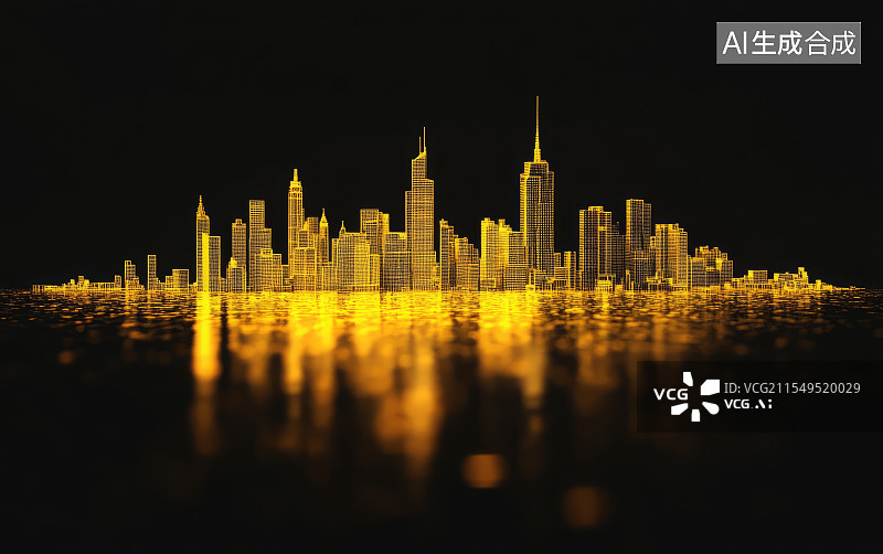 【AI数字艺术】金融主题建筑图片素材