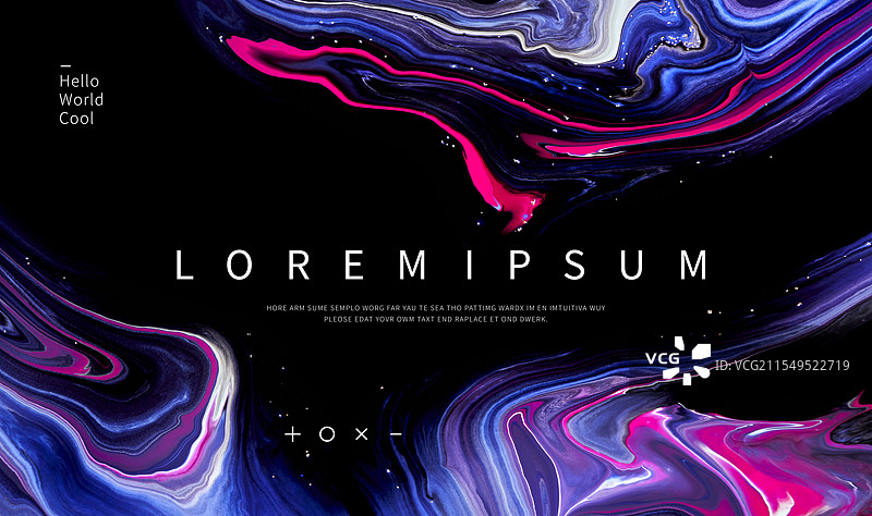 抽象流体艺术商业应用设计模板图片素材