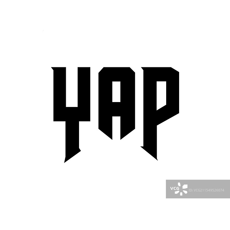 YAP科技公司的字母标志设计图片素材