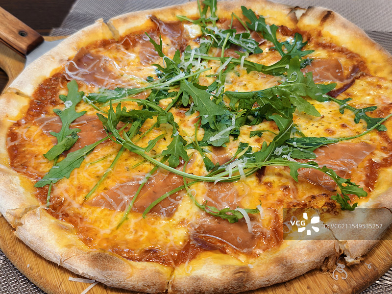 帕尔马火腿披萨图片素材