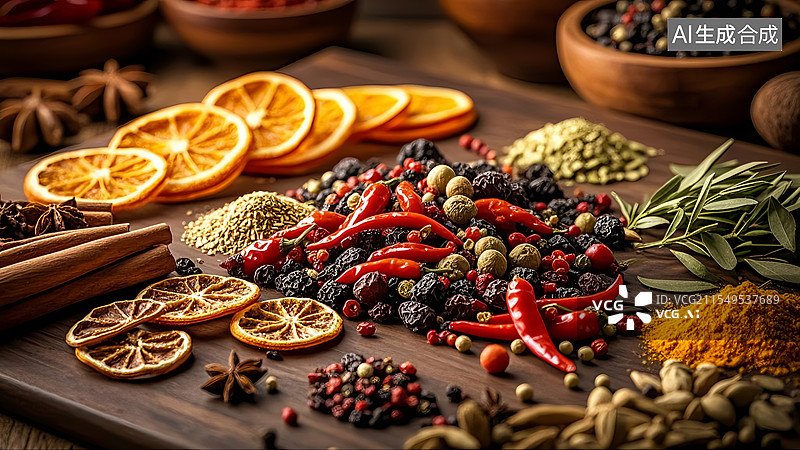【AI数字艺术】烹饪烹调香料调味料图片素材