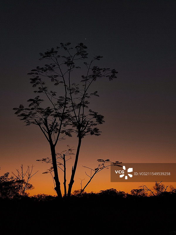 健康步道晚霞图片素材