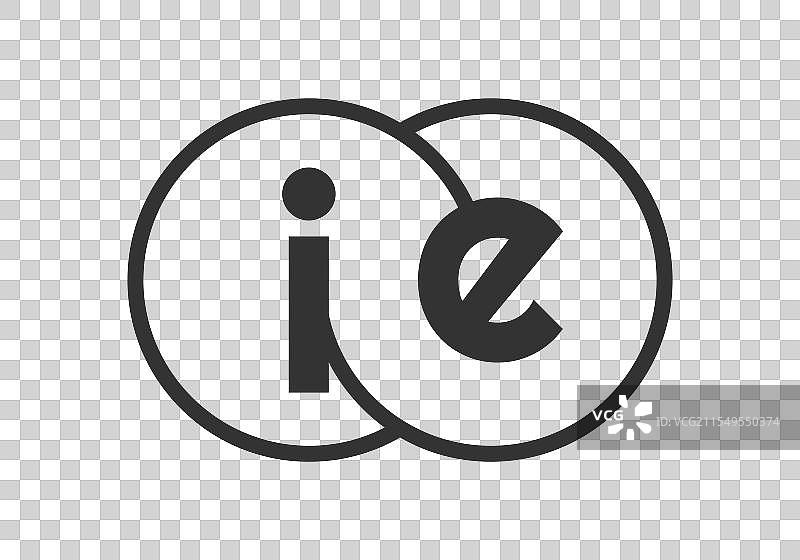 商业公司徽标，带轮廓圆形设计图片素材