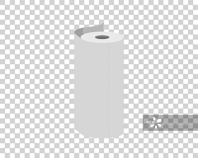 厨房用纸管设计的纺织卷图标图片素材