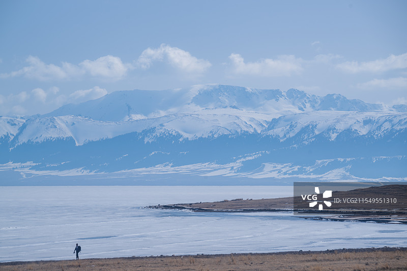 赛里木湖风光图片素材
