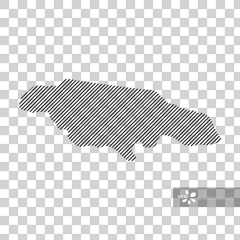 牙买加国家地图图标图片素材