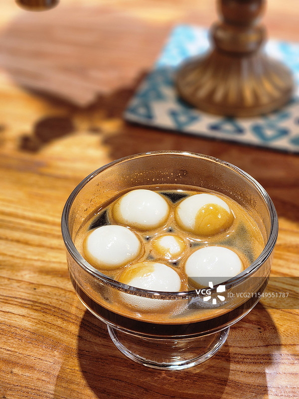 咖啡煮汤圆图片素材