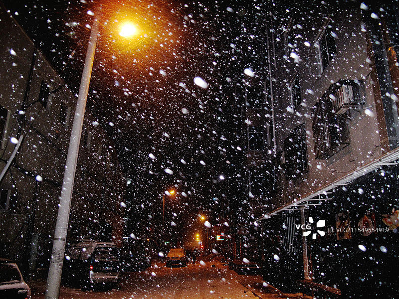 家门口的大雪图片素材