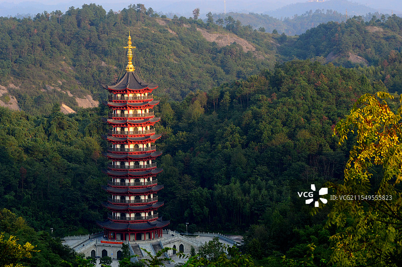《佛塔》绍兴新昌大佛寺图片素材