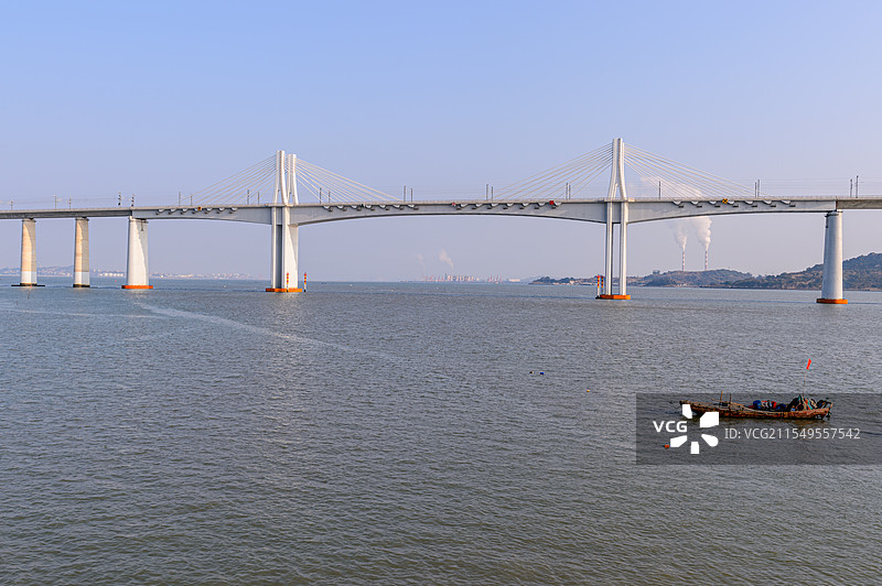 海洋上的福厦高铁大桥（跨湄洲湾段）图片素材