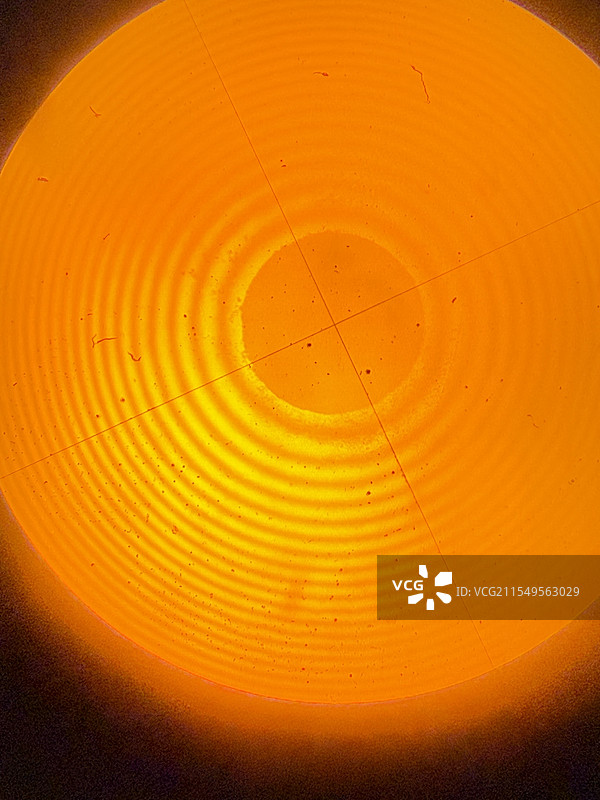 显微镜中的牛顿环图片素材