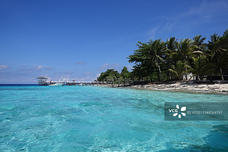 马来西亚仙本那玻璃海图片素材