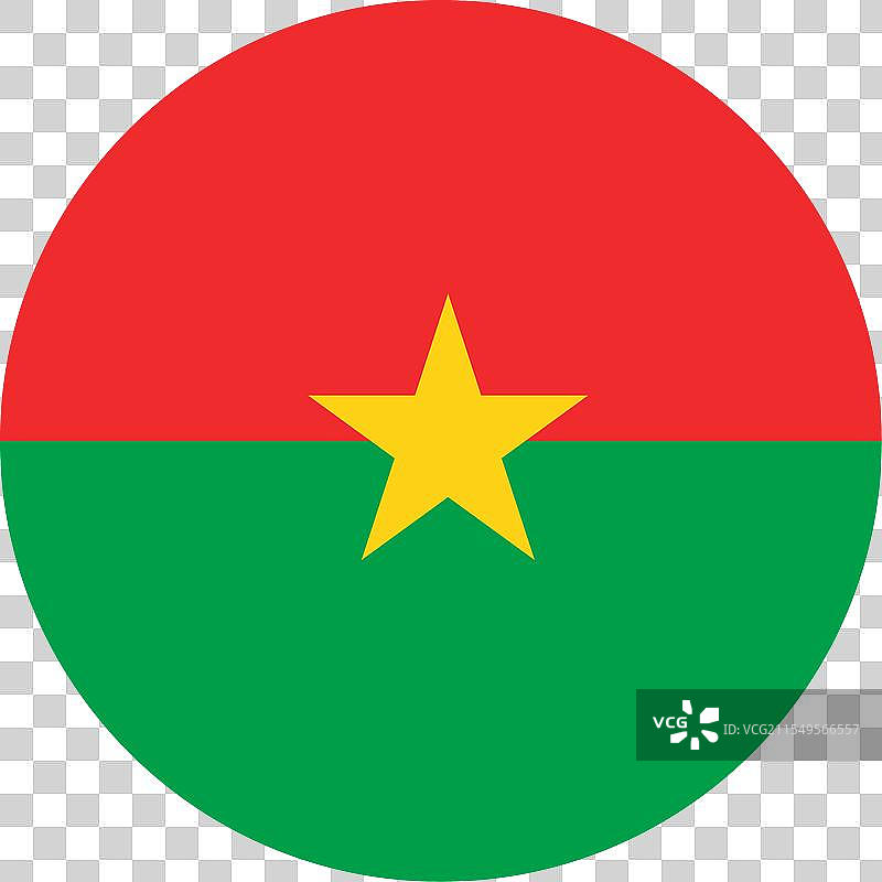布基纳法索的圆形国旗图片素材