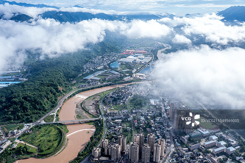 芦山县城风光图片素材