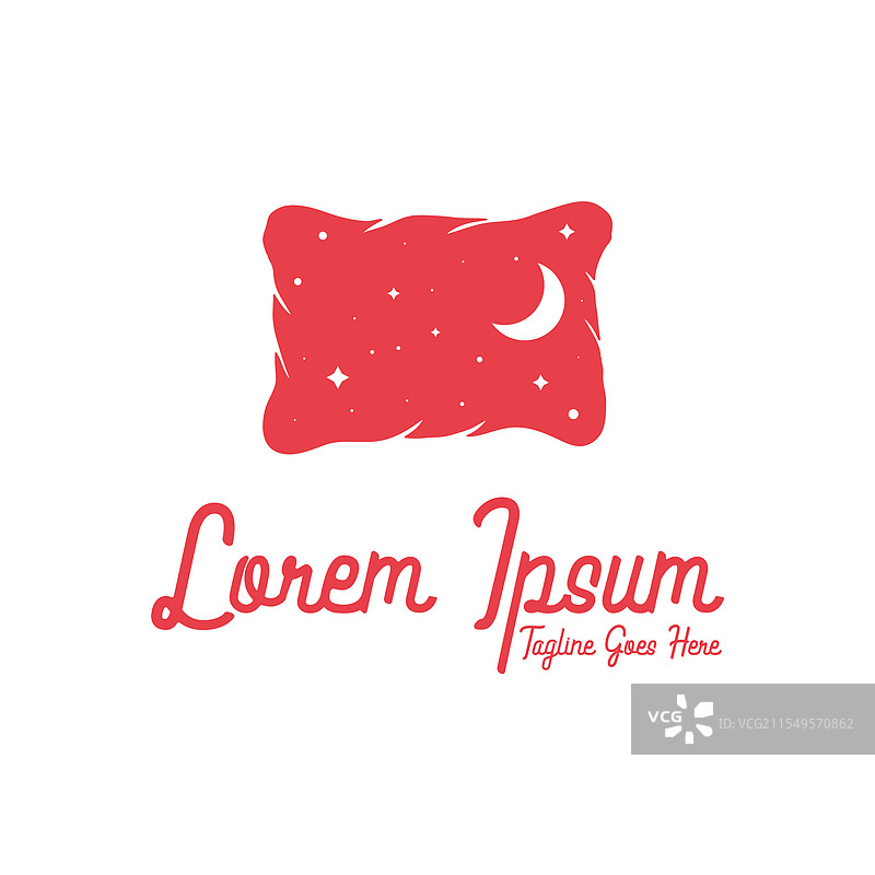 夜晚的月牙星星枕头，助您放松入睡图片素材