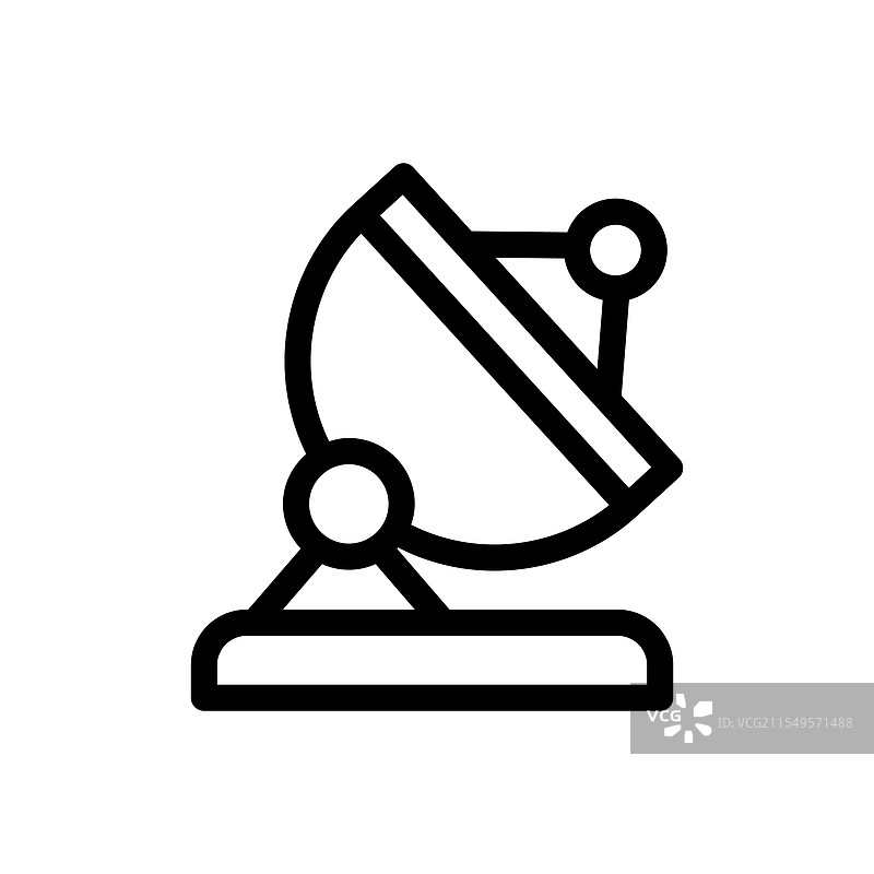 卫星天线线条图标图形图片素材