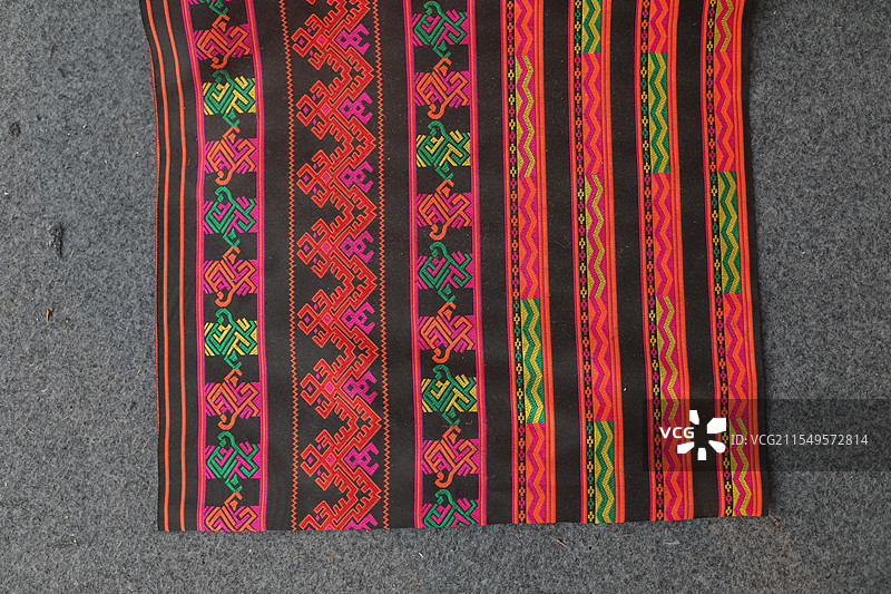 黎锦 少数民族服饰 黎族服饰 海南省博物馆图片素材