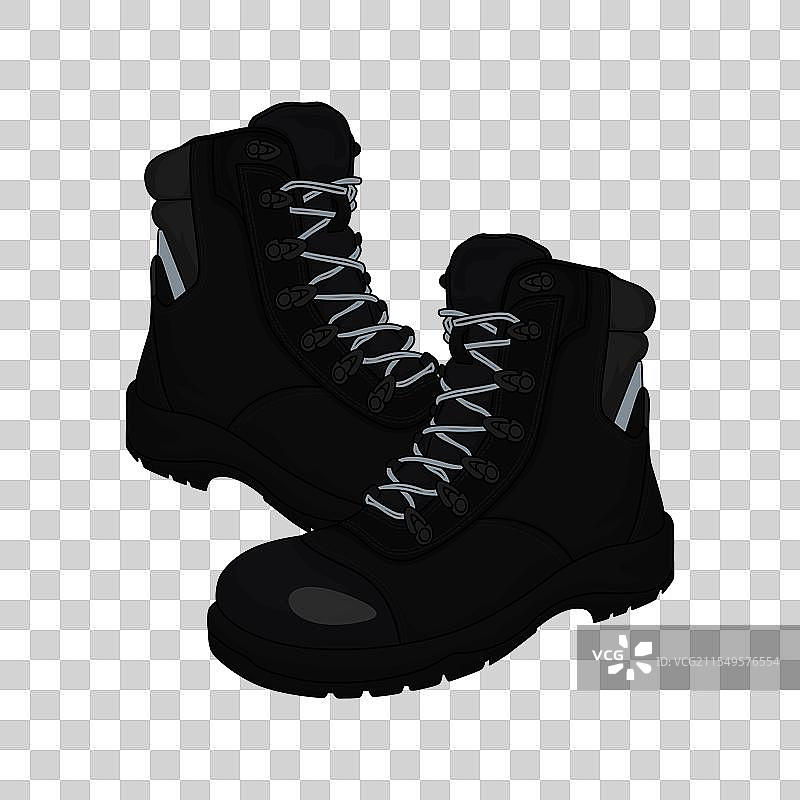 高筒安全靴图片素材