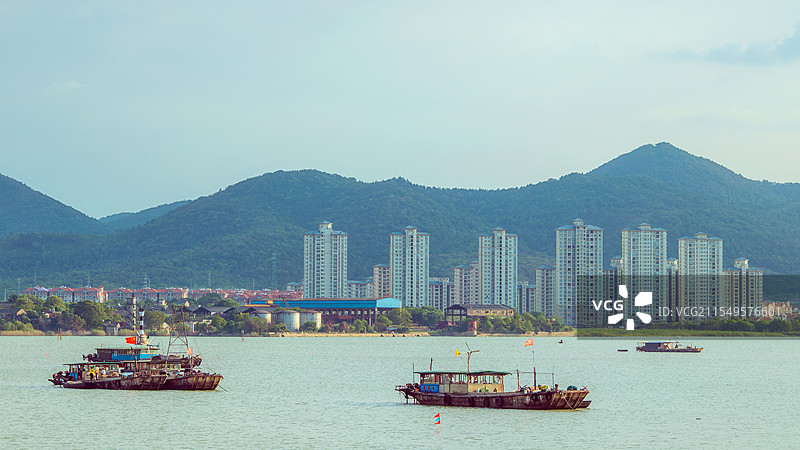 安徽省合肥市巢湖市五大淡水湖巢湖岸边风景图片素材