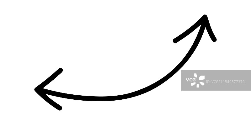 简单的向右弯曲箭头图片素材