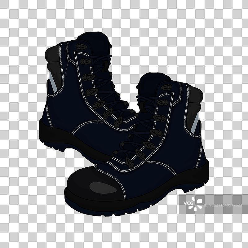 高筒安全靴图片素材