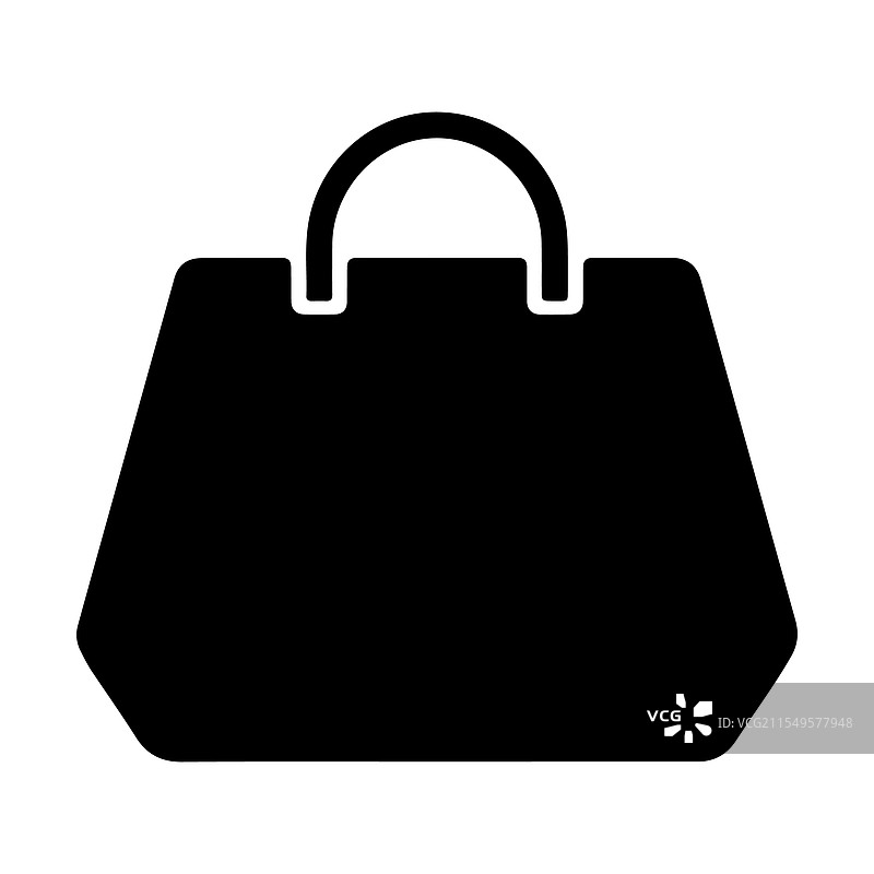 黑色包袋孤立在白色背景上图片素材
