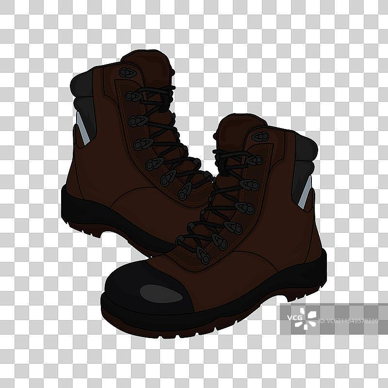 高筒安全靴图片素材