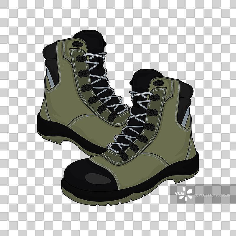 高筒安全靴图片素材