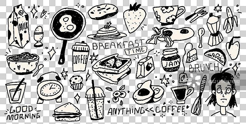 涂鸦涂鸦元素集合图片素材