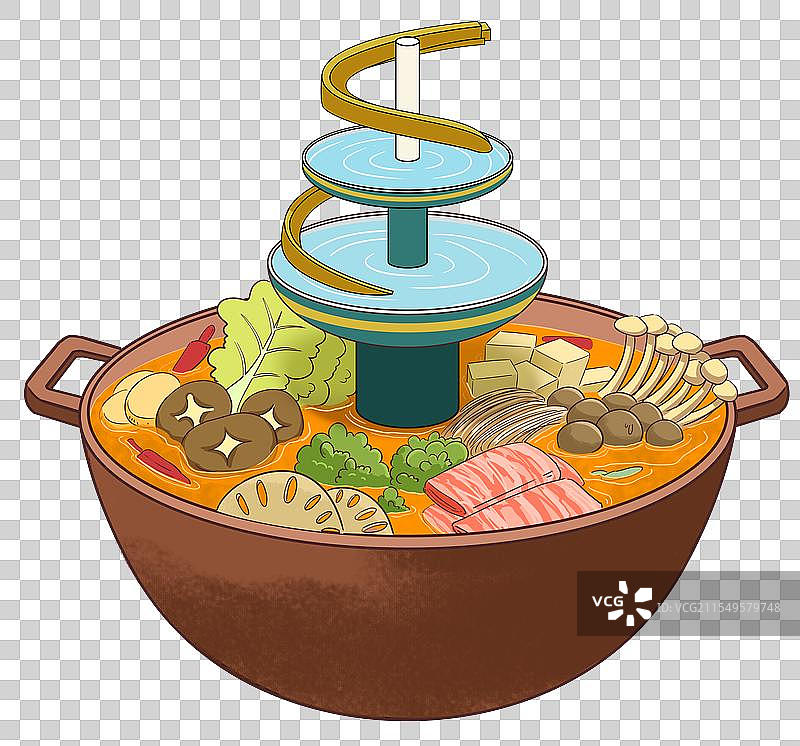 食材丰富的成都火锅图片素材