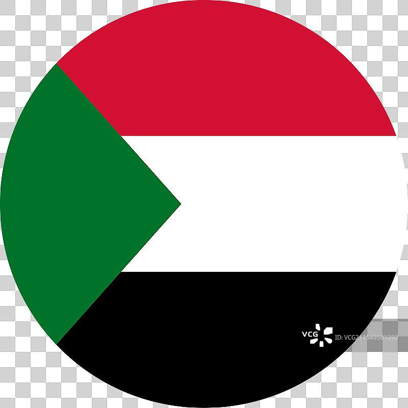 苏丹的圆形国旗图片素材
