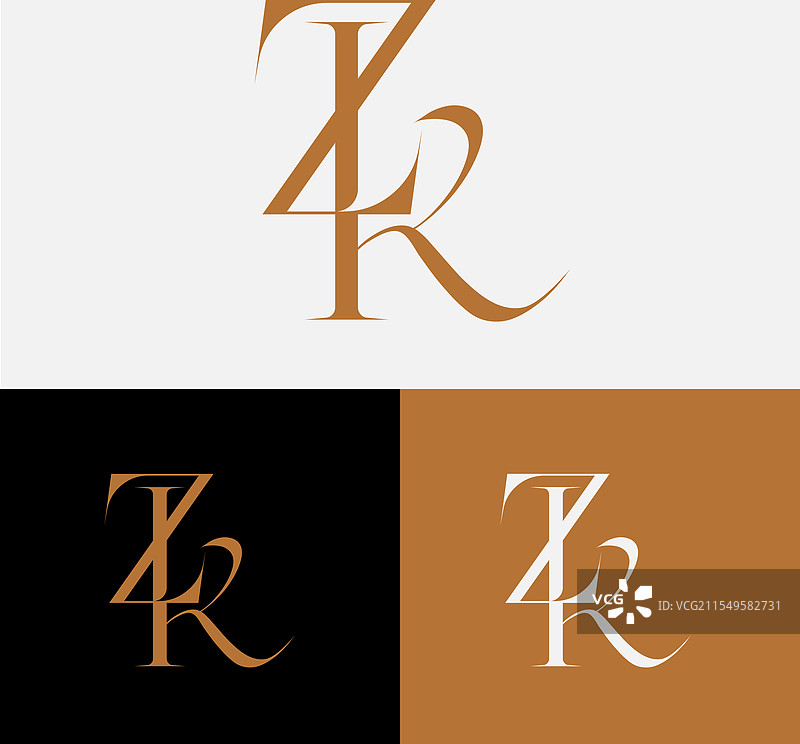 zk符号初始字母设计单字母组合抽象图案图片素材