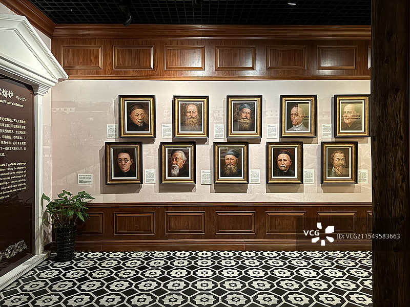 上海土山湾博物馆内部展览图片素材