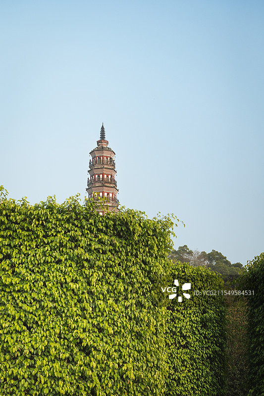 园上塔图片素材