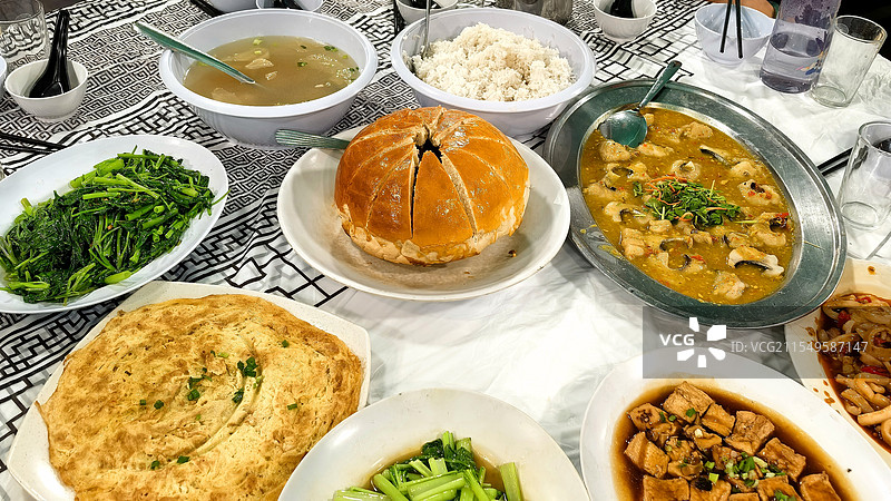 马六甲简餐黄帝馒头土豆沫图片素材